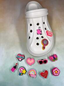 12pcs/Set Doctor Theme Cartoon Decor Charm Set For Custom Sandals/Slippers, Gifts For Healthcare Workers - Multicolor - View 6