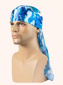 Silky Durag Pirate Cap Long Tail Headwraps For Men And Women Silky Durag Hip Hop Rapper Doo Rag Sleep Hat Pirate Hat Pirate Costume - Multicolor - View 3