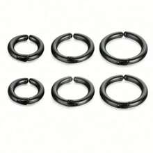 2pcs/6pcs Simple Non-Piercing Ear Cuff Hoop Earrings, Punk Jewelry Set