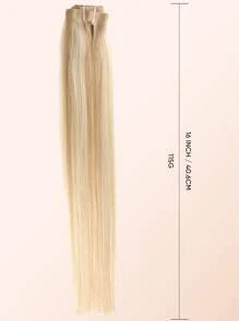 jessie's wig 杰西假发7件套，16个夹子，直发夹式接发，真人发，天然原生发，双层缝制，适合女性日常佩戴，易于佩戴，挑染款，P18/22/60# - SP18/22 - 查看 5