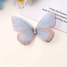100/200pcs Mini Fabric Butterflies, 3D Realistic Pastel Butterflies Decor, Suitable For DIY Crafts, Nail Art, Photography Props, Headpieces, DIY Hair Clips, Headbands, Bouquet Decor, Jewelry Making Supplies, Home Decor, Party Decor, Wedding Decor, Easter Decor, Thanksgiving Decor, Garden & Yard Decor, Party Backdrops, Great Gift Choice