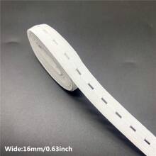 حزام خصر قابل للتعديل بطول 1.8 متر بأسود وأبيض ذو فتحات كاكسسوار خياطة للملابس DIY