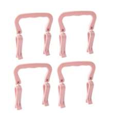 4PCS Creative Hand Trash Bag Clips, Double Clips Design Won't Slip, Stable Moving Without Dirtying Hands, Hoop-Pressing Ring Bucket Edge Anti-Slip Clips, Suitable For Kitchen, Bedroom, Bathroom, Office Trash Cans