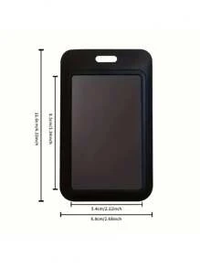 5个装可伸缩证件卡套，带铃铛和星星装饰，多功能卡包，带钥匙扣，适用于公交卡、校园卡、身份证、信用卡，耐用塑料保护套，带滑动盖和挂绳，适用于学生证、餐卡、公共交通卡和地铁卡，硬质卡套，证件套（5种颜色可选）