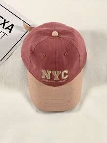 قبعة بيسبول أمريكية مطرزة بحرف واحد ، مناسبة للخروج والسفر والإطلالات اليومية