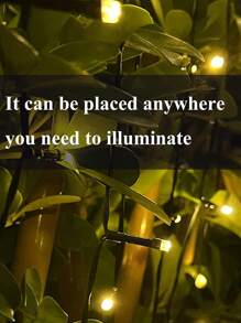 1PC Solar Powered 200/100/50/20 LED Garland Fairy String Lights 8 Mode Outdoor Garden Lamp For Christmas Wedding Party Festoon Decor Solar Lamp, Patio Camping Garden Party Christmas Tree Decoration Lamp - 白色 - 查看 5