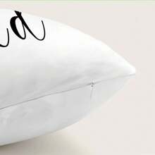 MEMNUN 1个/2个 11.81*19.71英寸（30*50厘米）//15.75*23.62英寸（40*60厘米） 白色背景文字印花涤纶枕套 [单面印花][不含枕芯] 家居装饰靠垫套，适用于床、沙发、汽车，适合日常使用或高端简约自用装饰，客厅、卧室 - 彩色 - 查看 4