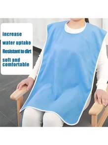 4 件套成人大号防水围兜，毛巾布喂奶围兜，适用于老人护理和哺乳 - 彩色 - 查看 2