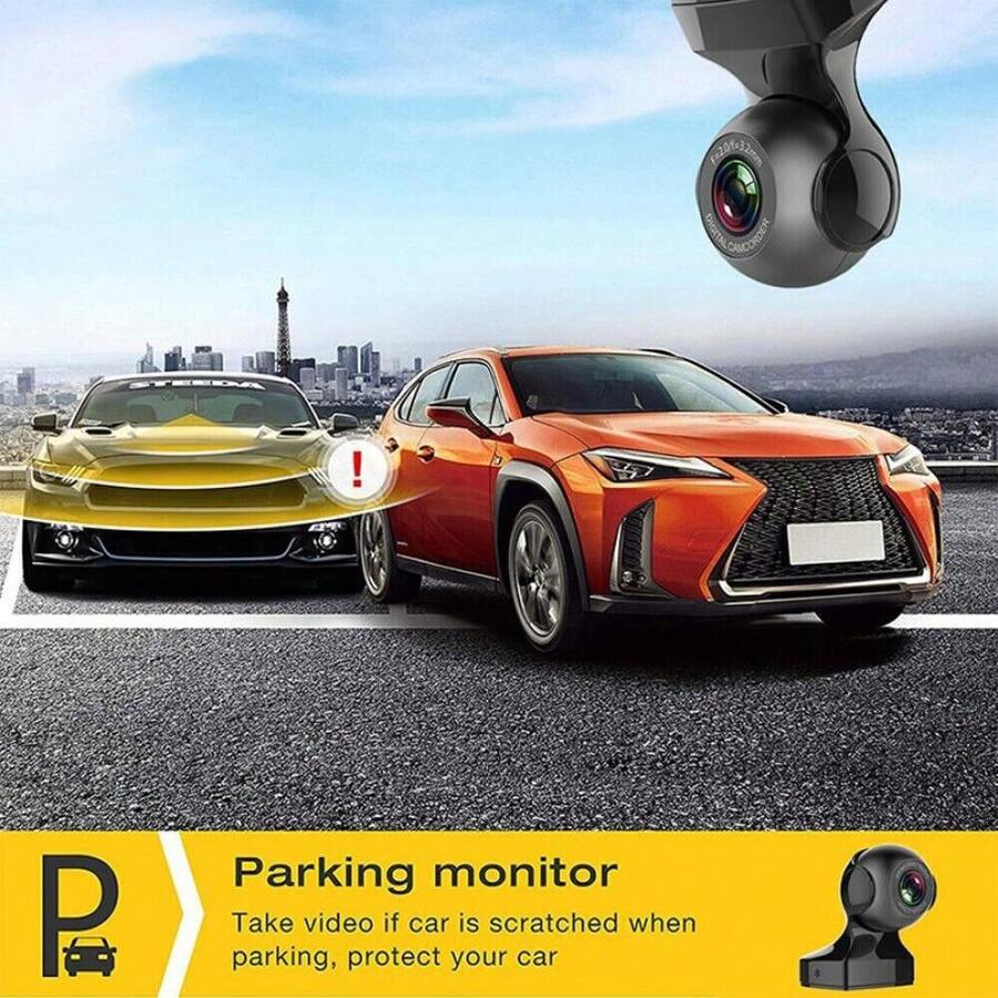 Cámara para auto WiFi con grabación a 1080P HD, ángulo de 170°, sensor G, DVR para vehículo - 1 - Ver 1