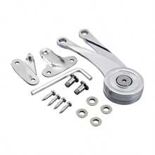 Bisagras hidráulicas de parada aleatoria para puertas de gabinetes de cocina, bisagra ajustable pulida, soporte de elevación para muebles - Un tipo - Ver 7