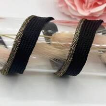 5 jardów/1 cm Kolorowy segment cebuli z czarnymi krawędziami Lina krawędziowa dla matki i dziecka, tekstylia domowe, sofa, zasłona, artykuły do szycia odzieży