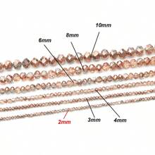 2-10mm Red Brown Glass Cut Surface Crystal Beads Beads-Faceted Loose Spacer Beads - Ideal For DIY Bracelets, Earrings & Jewelry Crafting Accessories, Beads For Bracelets