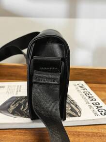 peach tree Men's Box Bag, Crossbody Bag, Shoulder Bag, Small Square Bag, Business PU Waterproof Flap Bag, Wallet, Unisex Business Storage Bag Suitable For Business Trip, Toiletries, Tool Storage, Large Capacity To Keep Your Items Organized And Easy To Carry