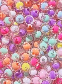 200 Pearl Beads 8mm Mix Colors Seed Beads Crafts Jewelry - فقاعة - مشاهدة 2