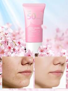 LAIKOU 1瓶莱寇日本樱花亮白防晒乳液，50克 SPF50 PA+++，防水面部及身体防晒霜，有效阻隔紫外线，适合旅行、露营、徒步、户外活动、海滩、夏季护肤，女士及女孩礼品套装