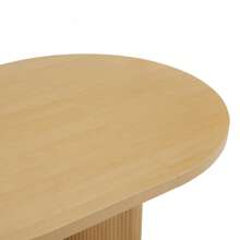 Better Homes & Gardens Lillian Fluted Round Expandable Dining Table, Walnut Finish - White - View 6