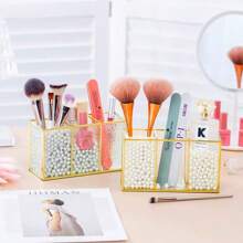 Giá đựng cọ trang điểm bằng thủy tinh vàng sang trọng, Xô đựng cọ bút, Hộp đựng cọ trang điểm để bàn theo phong cách Scandinavia, Dành cho bãi biển ngày lễ, Bộ sưu tập phòng tắm, Bộ sưu tập phòng ngủ, Dung tích lớn - Nhiều màu - Xem 5