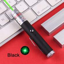 1pc Green/Red Mini Pocket Laser Pointer, High Power Handheld Compact USB Charging Flashlight Laser Beam Long Range Remote Control, Suitable For Outdoor Hiking Camping Fishing Presentation Travel Cat Toys,School Supplies,Back To School