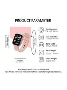 4pcs/Set 2pcs Cartoon Heart Square Digital Watch And 2pcs Butterfly Bracelet Valentine's Day Gift Christmas Gift Graduation Gift Couple Gift Couple Watch Bracelet The Best Choice For Halloween, Christmas, Valentine's Day, Mother's Day, Holiday Gift