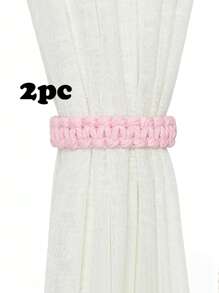 1件/2件/4件装手工棉绳扭结窗帘绑带,多种颜色和尺寸可选,适用于窗帘固定和装饰 - 彩色 - 查看 22