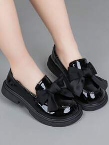 Zapatos de princesa con suela blanda para niñas, zapatos para vestido de gala de estudiantes de escuela primaria, para primavera/otoño