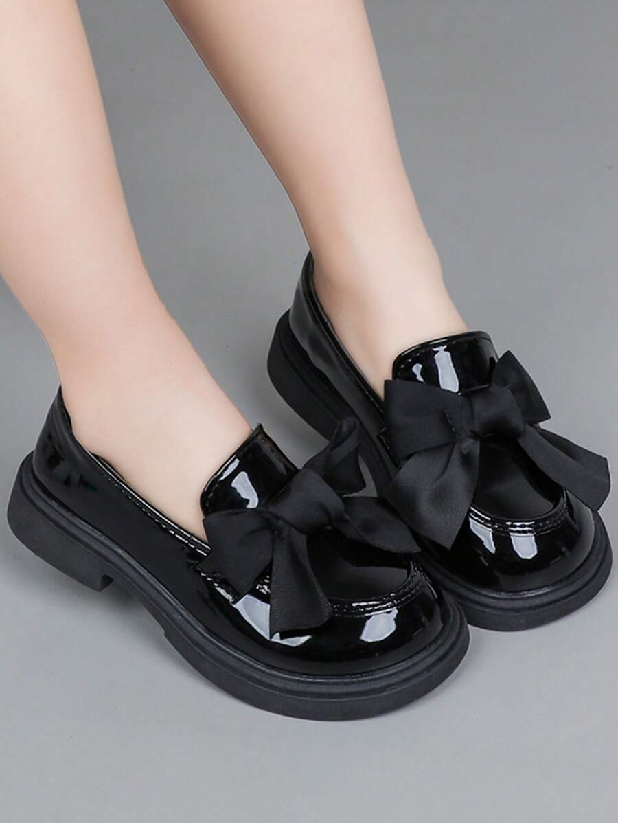 Zapatos de princesa con suela blanda para niñas, zapatos para vestido de gala de estudiantes de escuela primaria, para primavera/otoño