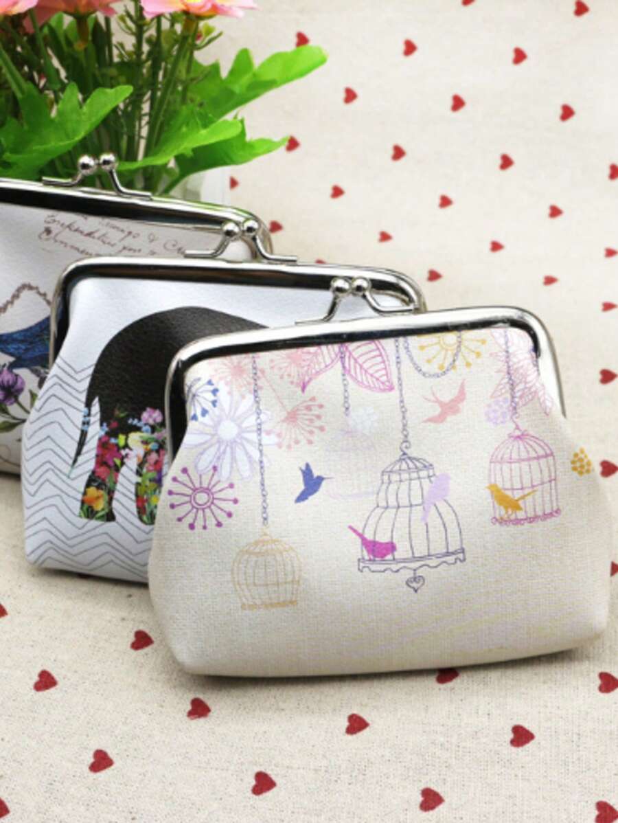 Fashion Women Ladies Wallets Cute Owl Elephant Pattern Purse Card Bags Wallet Purse Wallet Mini Wallet Coin Wallet