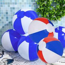1PC Inflatable Beach Ball 2 Color Pool Game Water Balloon 3 Color Lawn Beach Game Team Supplies Birthday Party Gift Inflatable Game - Multicolor - View 1