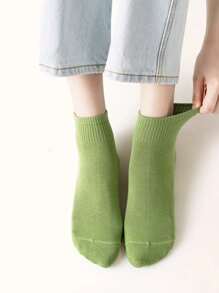 1 Paar/5 Paar/10 Paar Damen Frühling/Sommer, bunte, lebendige, frische, legere, bequeme, weiche Sport Knöchel Socken, vielseitig zu jedem Outfit passend
