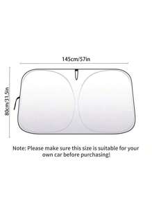 汽车挡风玻璃遮阳帘，紫外线反射遮阳帘，可折叠汽车车窗遮阳帘 - 遮陽擋 - 查看 5