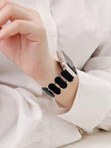 1pc Women's Fashion Lightweight Beaded Resin Apple Watch Band, Waterproof And Scratch-Resistant, Sized 38/40/41/42/44/45/49mm, 42/46mm For S10, Compatible With Apple Watch Ultra 2/1, SE 9/8/7/6/5/4/3/2/1