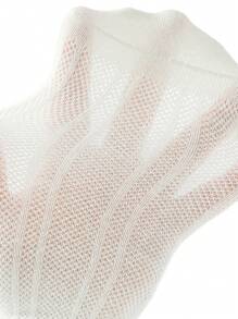 1-2 双春夏季蕾丝边柔软透气儿童及膝袜，适合搭配 JK 裙 - 彩色 - 查看 9