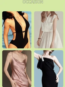 10 piezas de Protectores de pezón desechables no tejidos, ultradelgados y transpirables, ideales como accesorio de moda femenino, suaves y ligeros, adecuados para vestidos, trajes de baño, uso diario, fiestas, fotografía, actuaciones y talla grande, esenciales para el verano