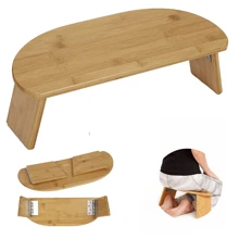 1 pièce de banc de méditation pliable portable, banc de yoga en bois, pour le yoga prana, la méditation, la prière
