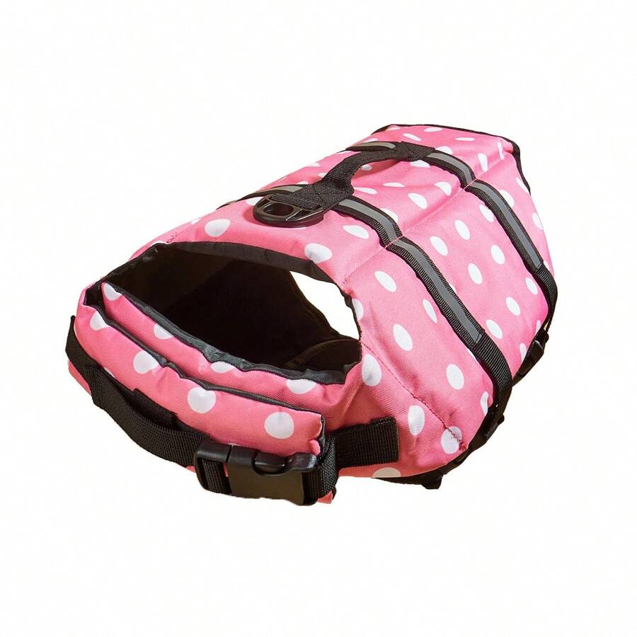 Pet Life Jackets & Swimsuits - Pink Dots - View 1