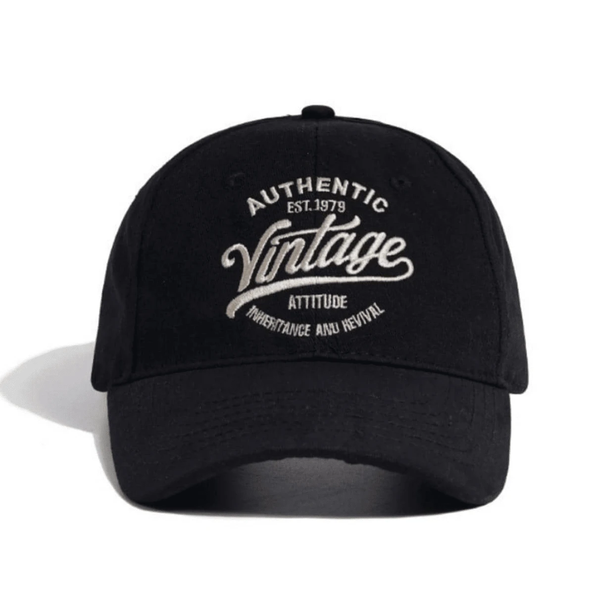 Japanese Retro Style Created Baseball Cap With English Embroidery For Women, Streetwear Casual Visor Hat,Summer,Beach - Black - View 1