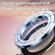 Soporte magnético eléctrico de succión al vacío para teléfono de coche, soporte portátil de succión para panel de instrumentos de automóvil, rotación de 360 grados, fuerte carga magnética anti-compatible con iPhone, teléfonos Android, regalo para cumpleaños, familia, amigos, accesorios de coche