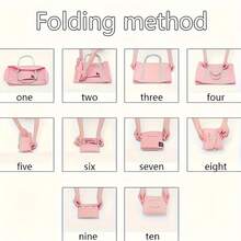 حقيبة سفر قابلة للطي متعددة الاستخدامات، حقيبة أمتعة محمولة، حقيبة تخزين كبيرة السعة، حقائب نسائية من قماش النايلون - مشاهدة 10