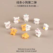 2 Thread Happy Puppy Stickers Creative Blind Box Cute Puppy Animal Pop Hand Action Figure Tabletop Decoration Valentine's Day Gift Women's Birthday Gift Birthday Gifts Graduation