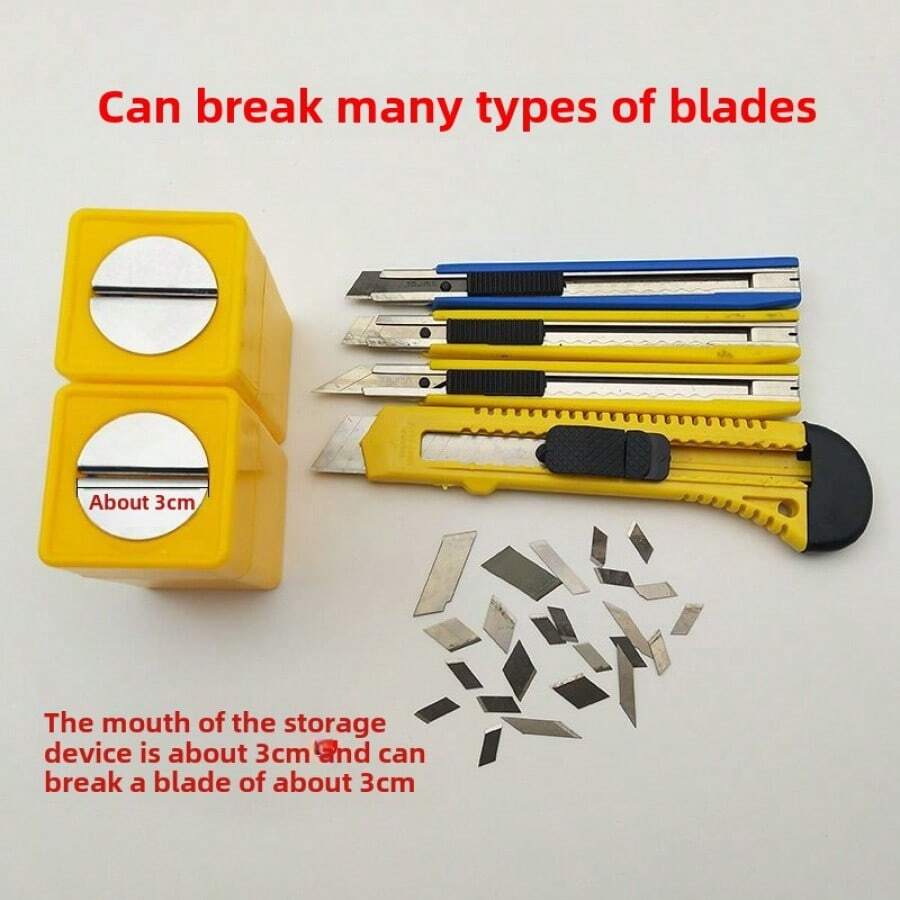 Safety Folding Knife Box, Film Cutting Tools, Waste Blade Folder, Utility Knife Blade Disposal Container