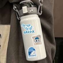 50 piezas Paquete de pegatinas de grafiti de Grecia | Pegatinas estéticas de vinilo para scrapbook, diario, parachoques, monopatín, botellas de agua, dibujos animados, cascos, pegatinas de coche