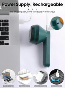 SOKANY Removedor de pelo recargable de tela: Recortador de bolas de pelo portátil y recargable por USB, se usa para eliminar la pelusa del suéter y la ropa de lana en el hogar