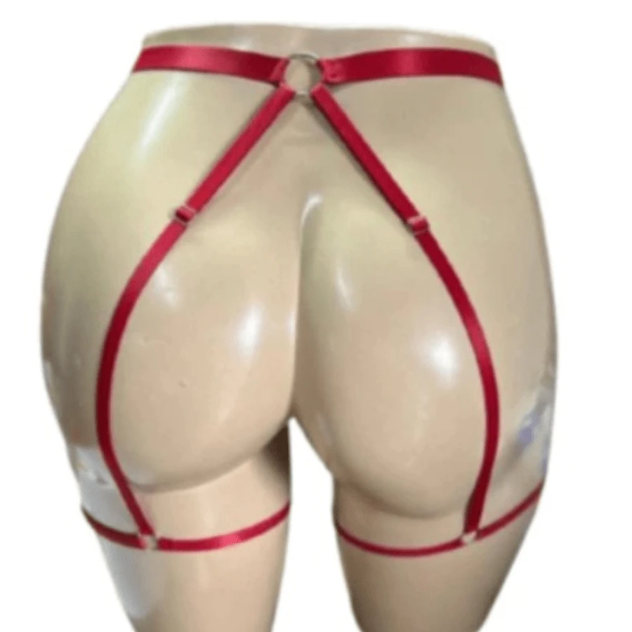 Garter Belt With Quick Adjustment For Women Lingerie Underwear - Red - View 1