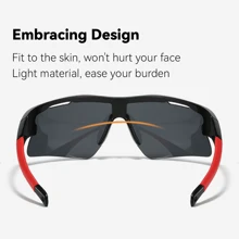 1 件装全新设计迷彩军用护目镜，战术防风眼镜，适用于气枪、骑行 - 黑色 - 查看 3