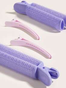 Clips volumizadores para la raíz del cabello, rodillos rizadores naturales de clip, herramientas de peinado para dar volumen al cabello con agarre propio, fáciles de llevar para mujeres y niñas, set de 4 piezas