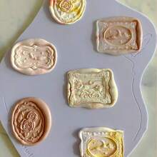 7pcs/Set Asymmetrical Wax Seal Stamp Heads And Solid Wood Wax Seal Stamp Handle Combination, Includes 1pc Solid Wood Wax Seal Stamp Handle And 6pcs Asymmetrical Wax Seal Stamp Heads, Wax Seal Stamp Set, Special Design For Decorating Envelopes, Wedding Invitations, Greeting Cards, Gift For Friends - Sets - View 9