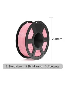 PETG Pink Filament 3D Printer Filament Set, 1.75mm High Precision, Vacuum Sealed, Good Adhesion, Less Warpage, Smooth Printing Material Quality - 粉色 - 查看 4