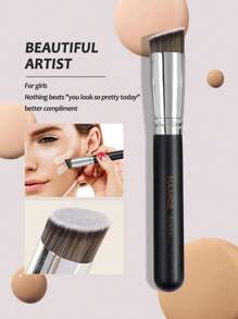 MAANGE 9Pcs Professional Facial Makeup Brush Set With Foundation Brush Blush Brush Contour Brush Eyeshadow Brush Large&Small&Medium Concealer Brush Double-Ended Contour Brush Shadow Brush,Retractable Blush Brush,Makeup Tools With Soft Fiber For Easy To Carrying,Brush For Travel,Gift For Women&Girl - 黑色 - 查看 6