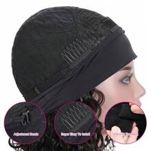 Headband Wigs Human Hair Bob Headband Wigs For Women Easy Put On And Go Glueless Wigs Short Straight Wigs Machine Made No Lace Headband Wig For Daily Wear Natural Color - Black - View 6