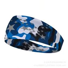 1pc New Men's Wide Camouflage Printed Headband, European And American Style Elastic Sports Headband With Stripes Christmas Gym, Men Vacation Accessories, Soccer Headband, Men Accessories, Accessories For Man, Soccer Hair Accessories, Baseball Accessories, Head Bands For Men, Gifts - Multicolor - View 20
